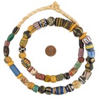 Premium Antique Venetian Mixed Trade Beads  17088 21mm Ghana African Multicolor