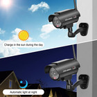 Solar Powered Fake Security Camera  Bullet Dummy Security Camera Simulated Surve