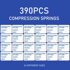 Compression Springs Assortment Kit  390 Pcs 24 Different Sizes Stainless Steel