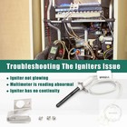 Upgraded 903110 903110a Furnace Hot Surface Ignitors 632504 With Plug  Round Sil