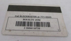 Vintage 90 s Blockbuster Video Membership Card Video Rental Store