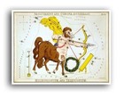 Sagittarius Constellation Map Star Chart Art Horoscope Vintage Zodiac Print