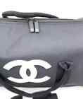 New  Chanel Boston Bag Vip Waterproof Travel Sports Duffle With Handle   Black