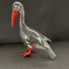 Vintage Bols Hand Blown Art Glass Small Bird Animal Shaped Liquor Bottle