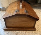 Vintage Box Sewing Storage Knitting Box Wood Wooden