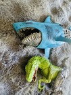 Large Dinosaur Monster Figure Lot     Shark Beast   Cyborg Raptor Action Toys