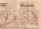 Egypt Old Rare Road Map Cairo City With Advertising 1930s