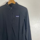 Patagonia R1 Regulator Waffle Grid Pullover Womens Large Black 1 4 Zip Polartec