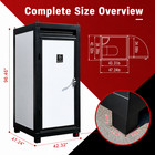 Portable Outdoor Toilet Cabin Mobile Restroom Single Stall With Sink   Vent Fan