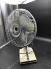 Sanyo Ef-6xv Oscillating 3-speed 12  Blade Desk Table Fan-rare Vintage