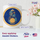 Healing Herbs And Longevity Amulet Feng Shui Sticker With Wu Lou  5pcs  4 3 