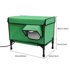 Elevated Heated Cat House Outside Heated Cat Bed Cat Shelter Kitty W heating Pad