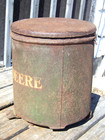 John Deere Vintage Antique 2-row Corn Bean Seed Planter Box Original Flower Art