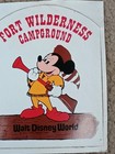 Vintage Nos Walt Disney World Fort Wilderness Campground Sticker Mickey Mouse 