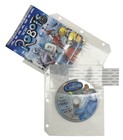 White Cd dvd Half Sheet Storage Binder Filing Sleeve   Booklet Lot