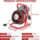 75ft X 1 2 Inch Drain Cleaner Machine Electric Drain Auger Plumbing Drain Snake