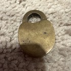 Vintage Brass Padlock Lock With Keyhole  No Key Included