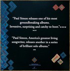Paul Simon Stranger To Stranger Ltd Ed Rare Litho Tour Poster Display  Garfunkel