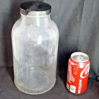 Antique Mallinckrodt Pharmacy Apothecary Glass Jar 96oz With Broken Bakelite Lid