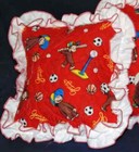 Curious George Theme Set Of 3 Quilted Baby Pillows With Removable Shams