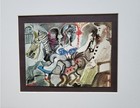 Pablo Picasso  circus Scene    Matted Offset Color Lithograph 1971