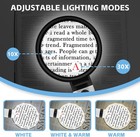 30x 10x Large Magnifying Glass With Light And Stand Lighted Dark Black 