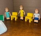 Vintage Little Tikes Dollhouse Figures And Furniture