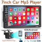 Double 2din 7  Car Mp5 Player Bluetooth Touch Screen Stereo Radio Fm With Camera