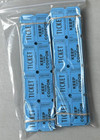 Blue Raffle Tickets Package Of 500 Folded Flat Double Stub Split The Pot 50 50
