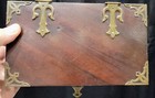 Antique Victorian Wood Box With Very Ornate Hardware Gorgeous