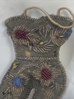 Antique Native American Iroquois Beaded Pin Cushion Sewing Boot    as Is   