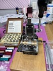Kingsley M-50 Hot Foil Stamping Embossing Machine W  Type Set   Foil