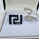 Luxury Greek Versace Design Men Color Silver Cufflinks Set