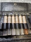 Vintage Doctor s Medicine Kit Leather Travel Case 6 Vials Odd Rare Apothecary