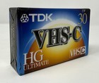 Tdk Vhs-c Hg Ultimate Tc-30hg 30 Min Camcorder Blank Video Tape New Sealed  3