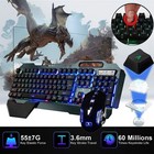 Xinmeng K680 Rgb Wireless Keyboard Mouse Headset 3 In 1 Gaming Combo Set For Pc