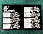 1969 Triumph Motorcycle Brochure Trident Bonneville Trophy Tiger-650 Daytona