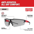 Safety Glasses With Gray Anti-scratch Lenses  2-pack 