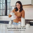 Baby Brezza Replacement Breastmilk Cooler Storage Bottles  Plastic  10 Oz 4-pack