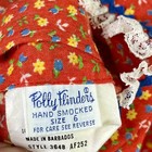 Vintage Polly Flinders Smocked Dress Lace Trim Floral Prairie Cottage Sz 6