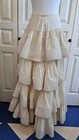 Reproduction Victorian Tiered Ivory Cotton  With Lace Skirt