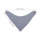  2 Pcs Thickened Cotton Saliva Towel Baby Boy Bandana Drool Bibs Feeding