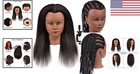 Mannequin Head  100  Real Hair Training Head - Hairstyling Practice - 14 Inch