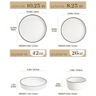 Malacasa Porcelain Dinnerware Set Bowl   Plate Set Kitchen Dishware Set For 4 6