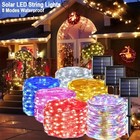 Fairy Lights Solar Outdoor Waterproof String Garden Decor 100 200led Copper Wire