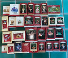 Hallmark Keepsake Ornament Lot 1980s  1990s  2000s Red White Box In Box Vintage