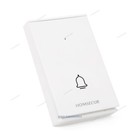 Wireless Doorbell White Button For Alarm System Gate Access Control Easy Install