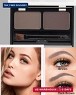 Eye Brow Powder Kit For Women 2 Colors Waterproof Eyebrow Powder Tinted Palette