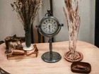Brass Table And Shelf Antique Style Brass Maritime Collectible Desk Clock Gift