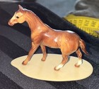 Hagen-renaker Quarter Horse On Base Vintage Retired Ceramic Miniature Figurine